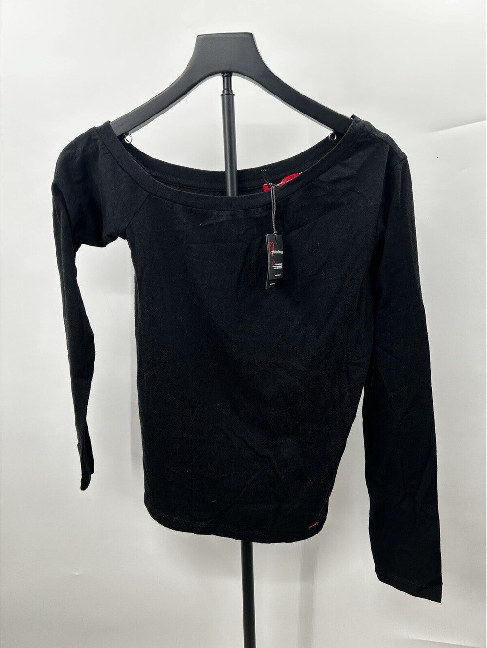 Philanthropy long-sleeve top Wide Off The Shoulder Neckline Back Size M